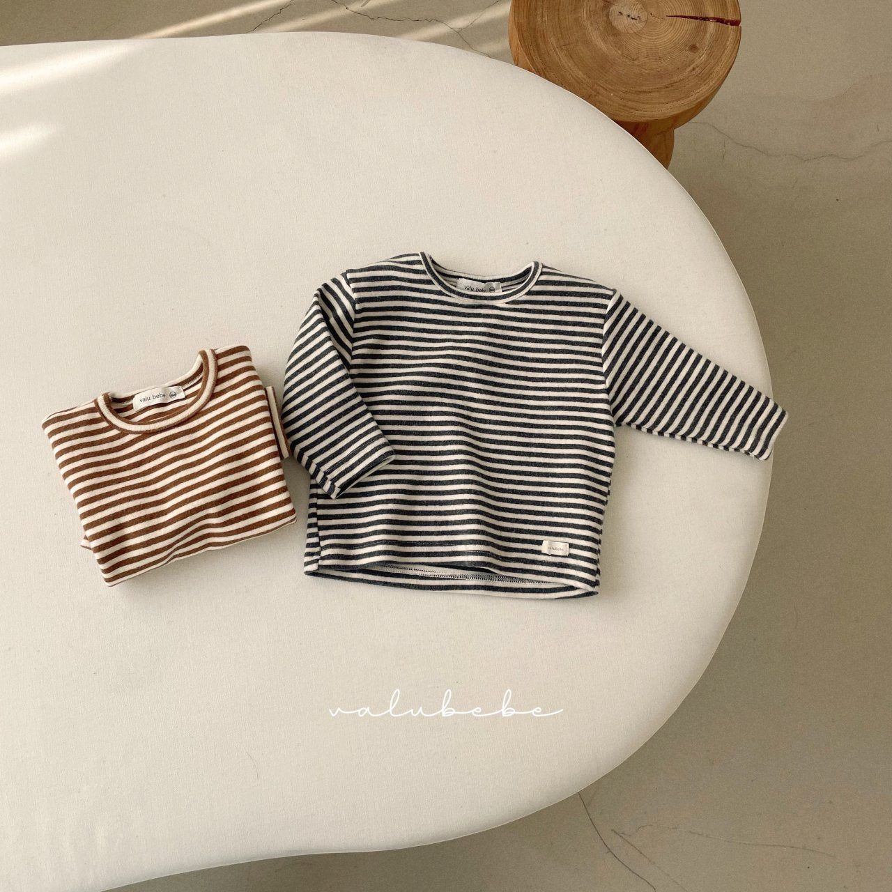 Stripe fluffy T