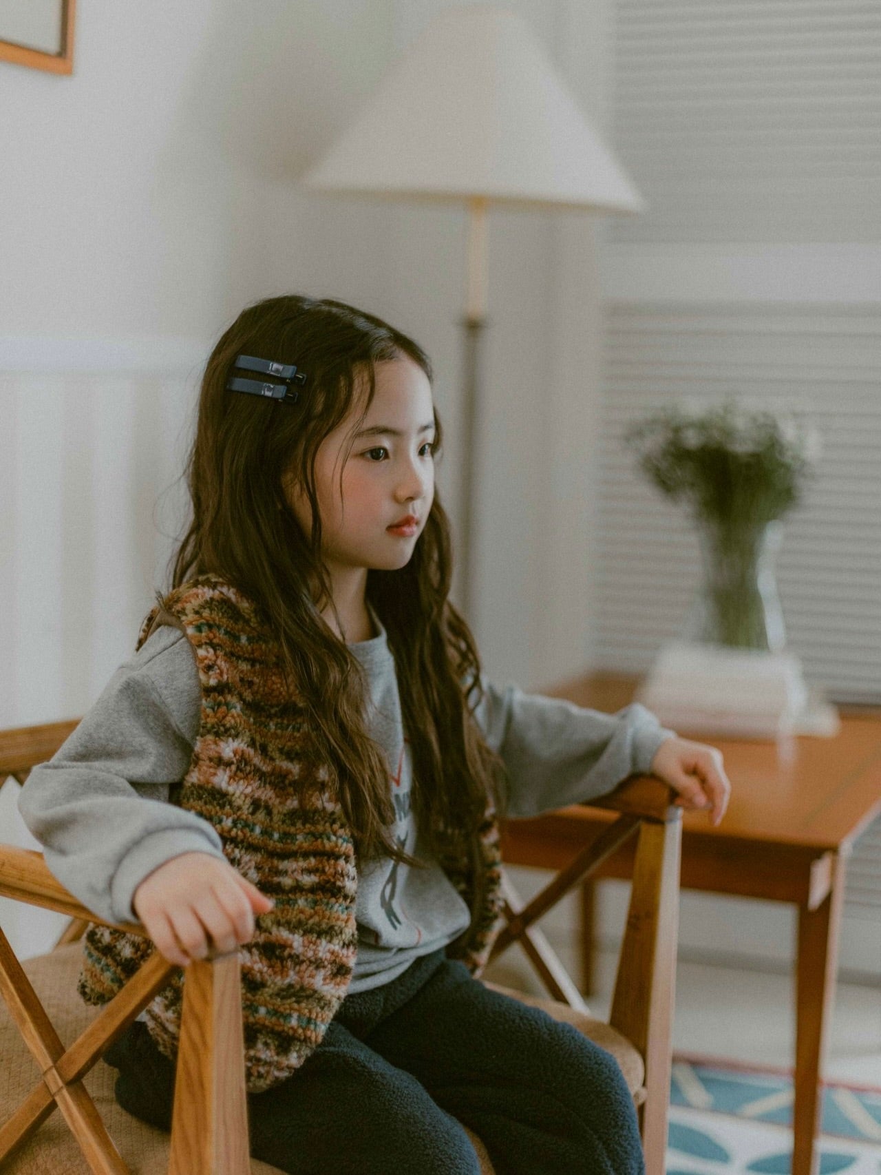 Colored hair clip set (2 pieces)