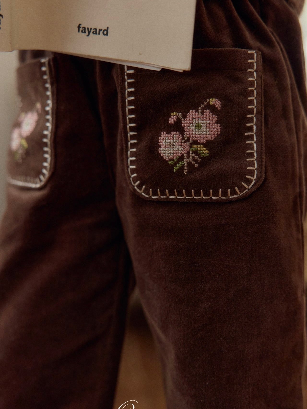 Clement embroidery pants