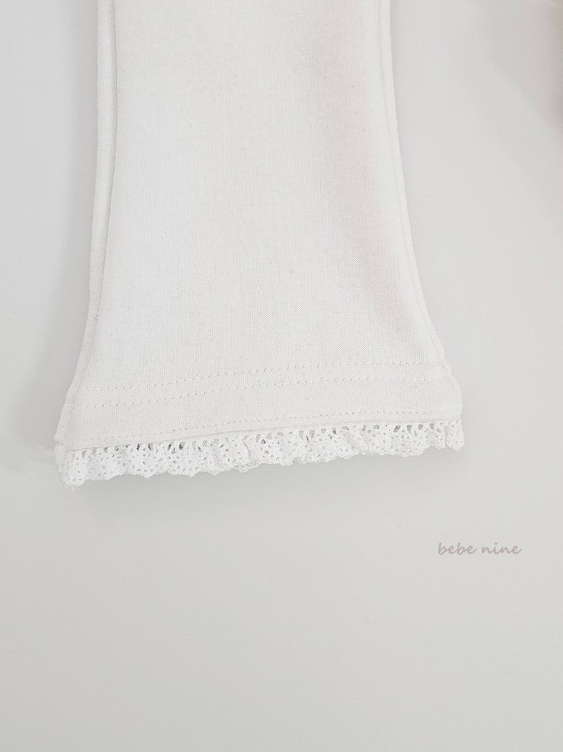 Frill Fleece Flare Pants