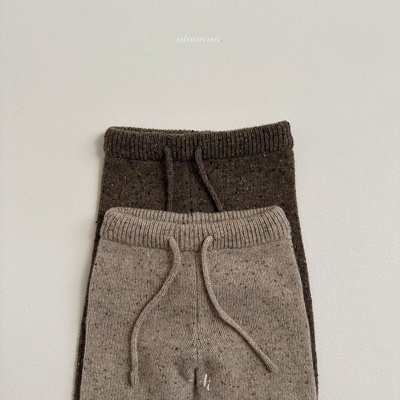 Wool knit pants