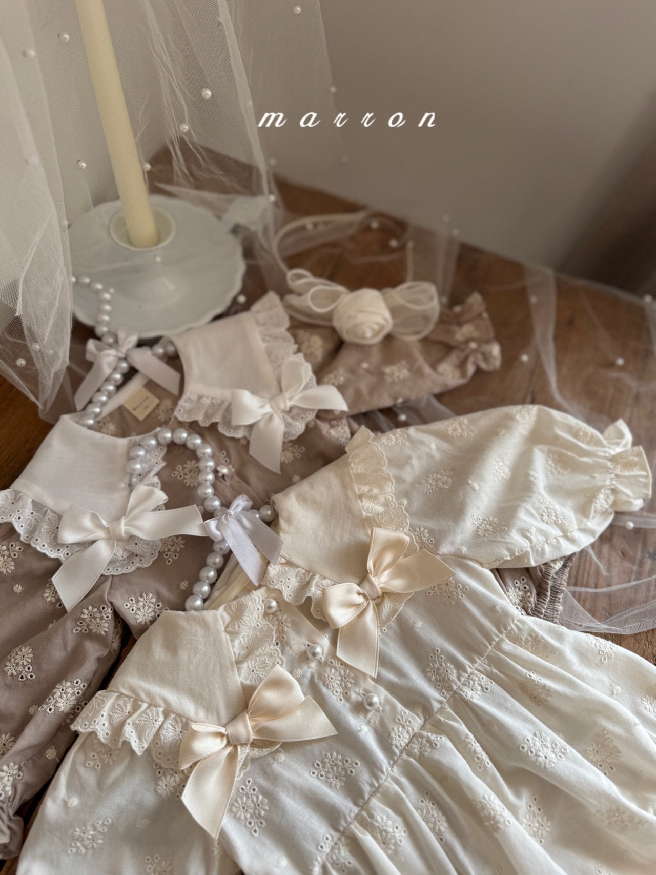 Petit ribbon rompers