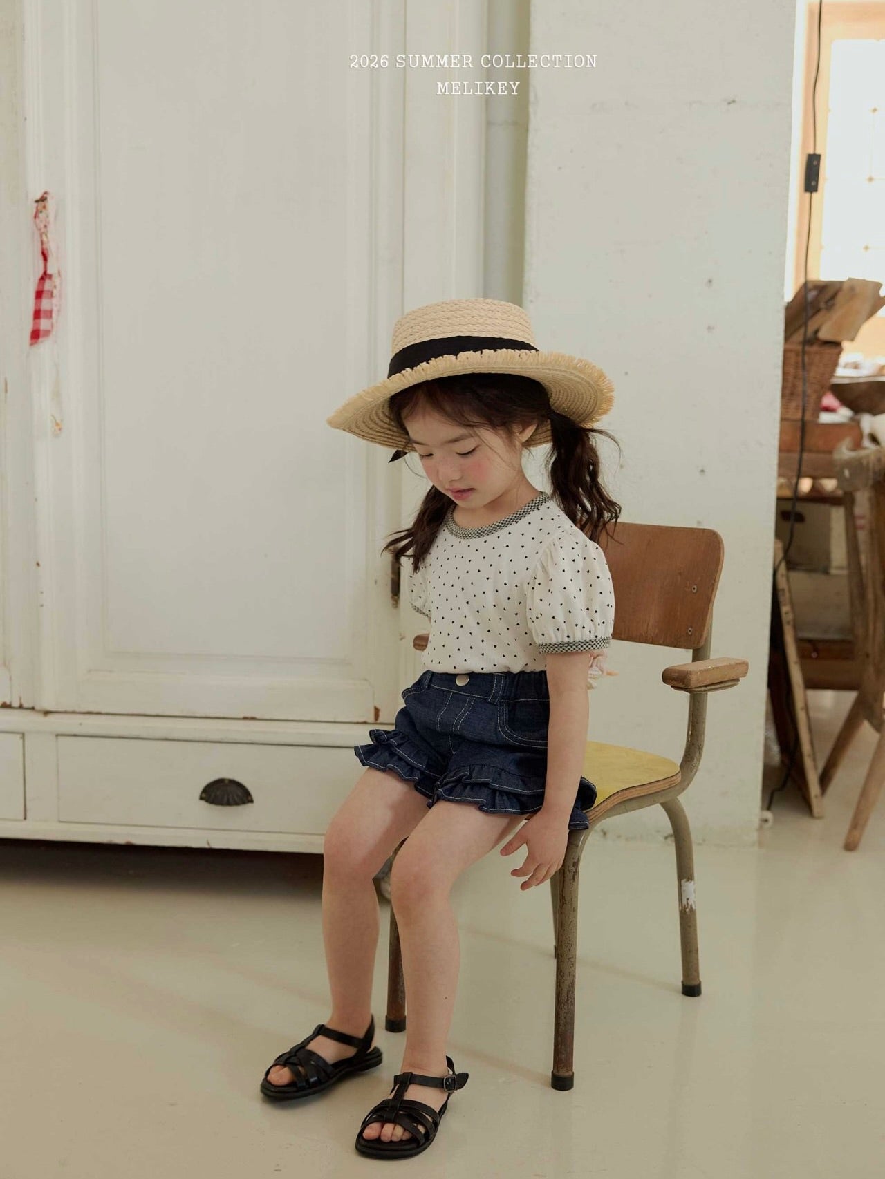 Mini heart puff T shirt