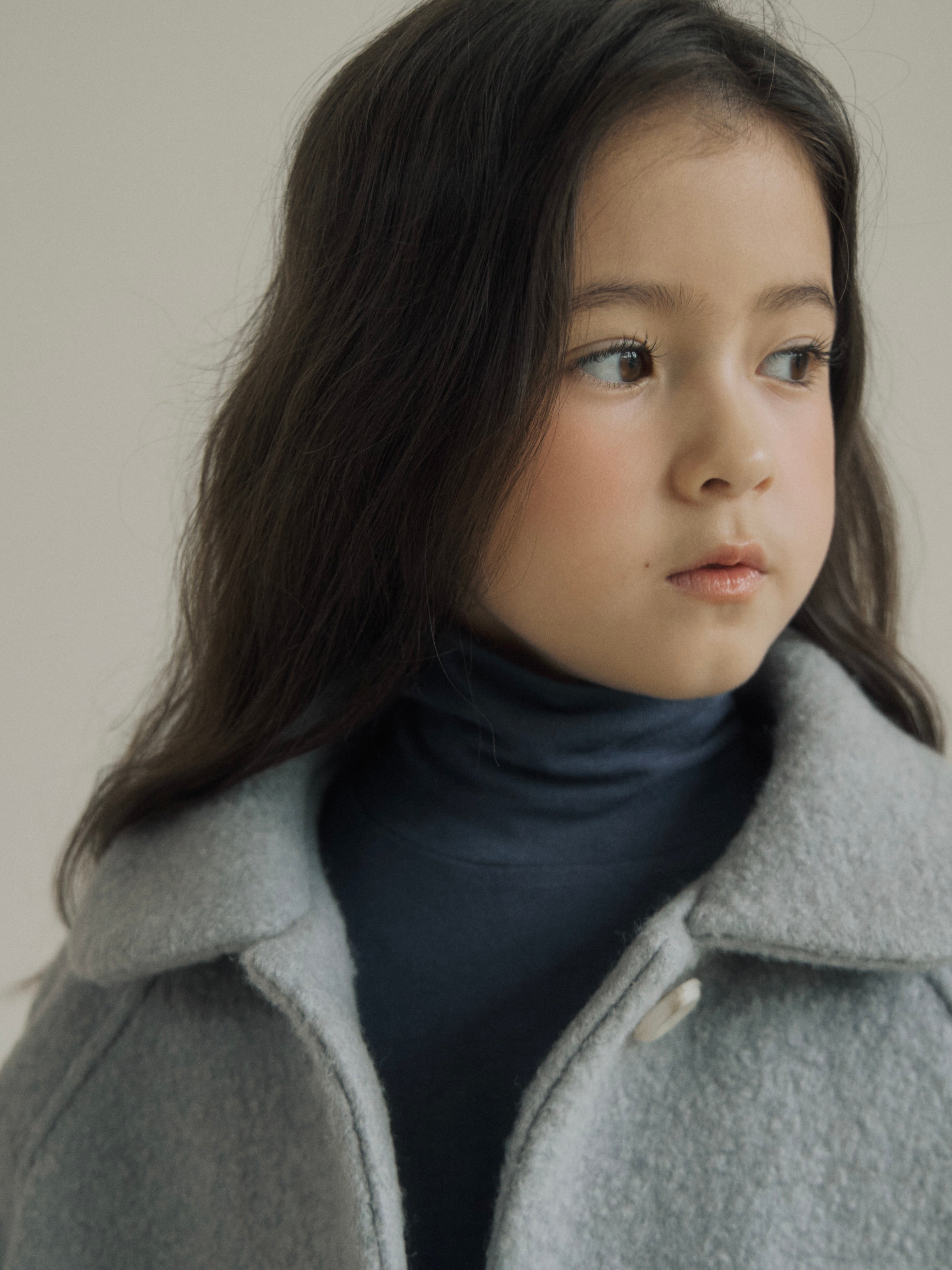 Noa wool coat (haze blue)