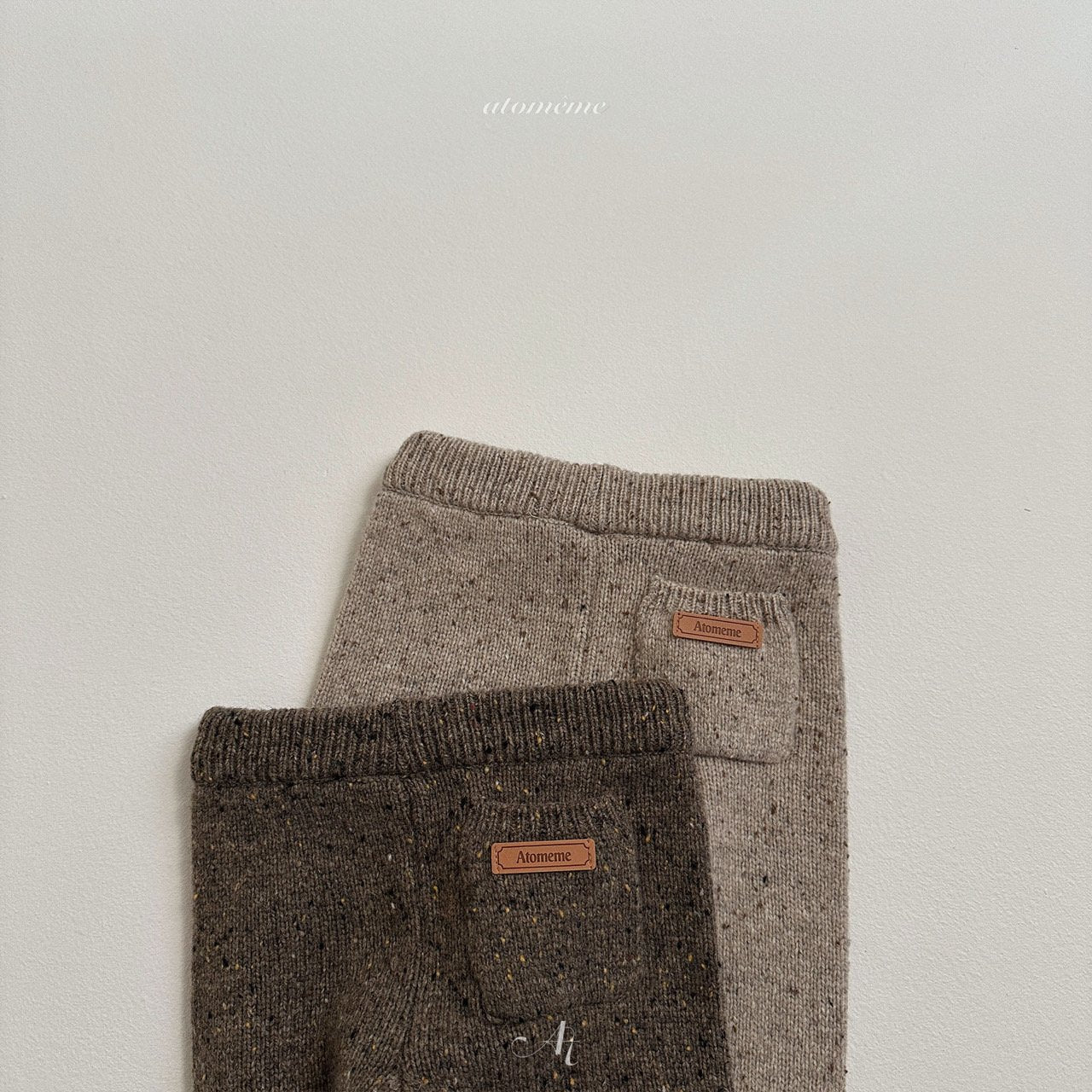 Wool knit pants