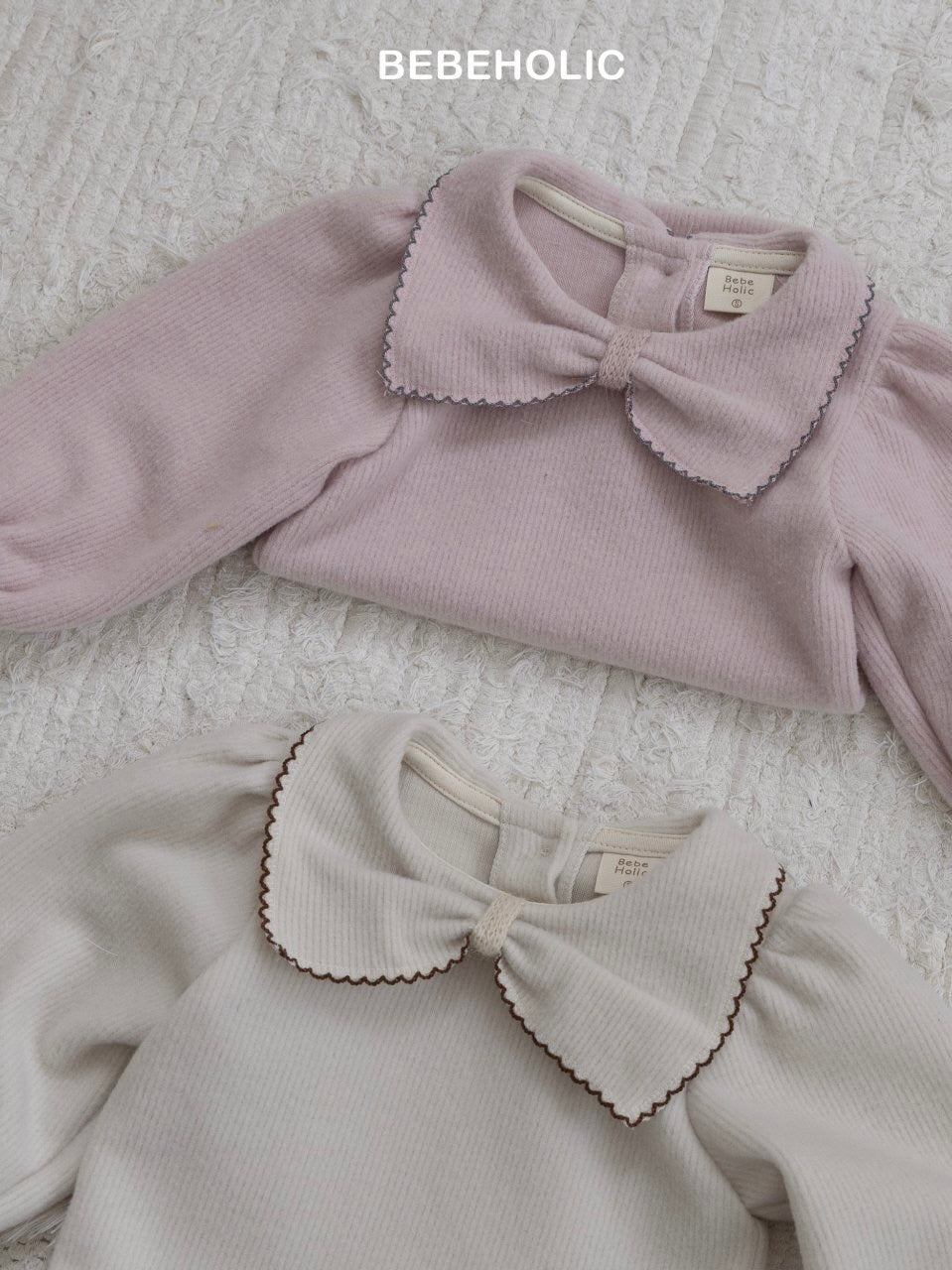 Pauline picot lace rompers