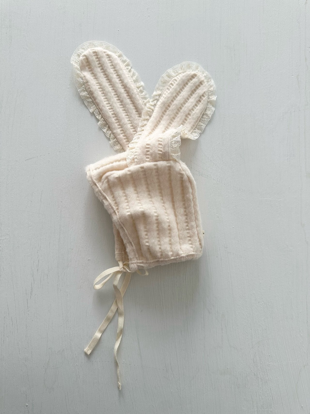 Winter bunny bonnet