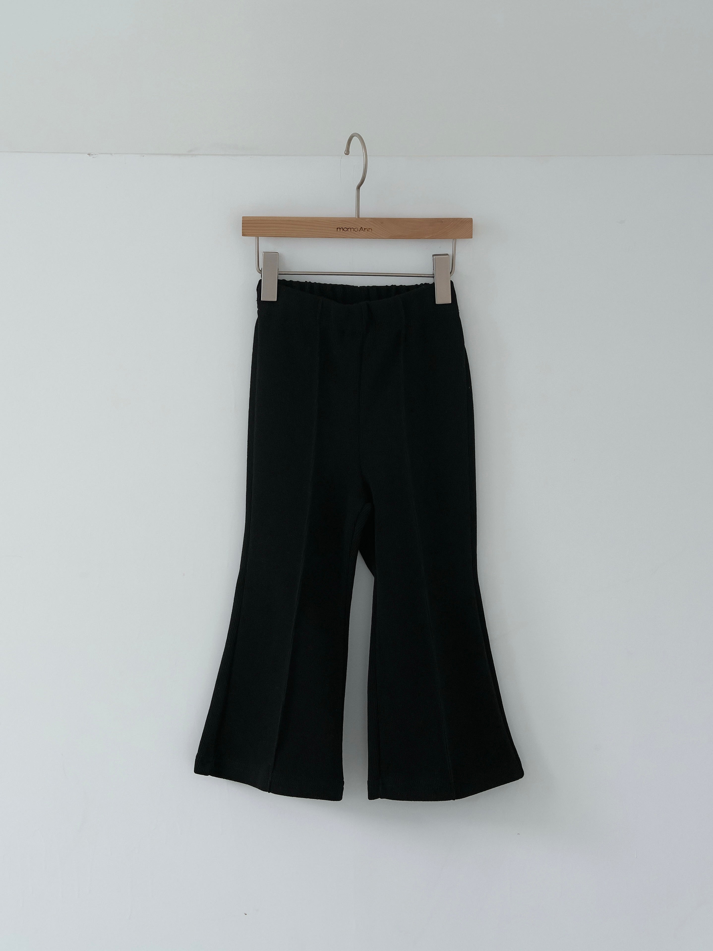 Pintuck bootcut pants