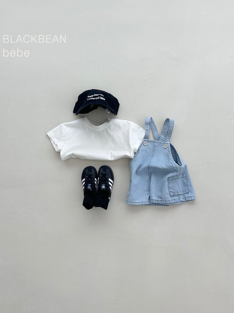 Pocket denim overall set