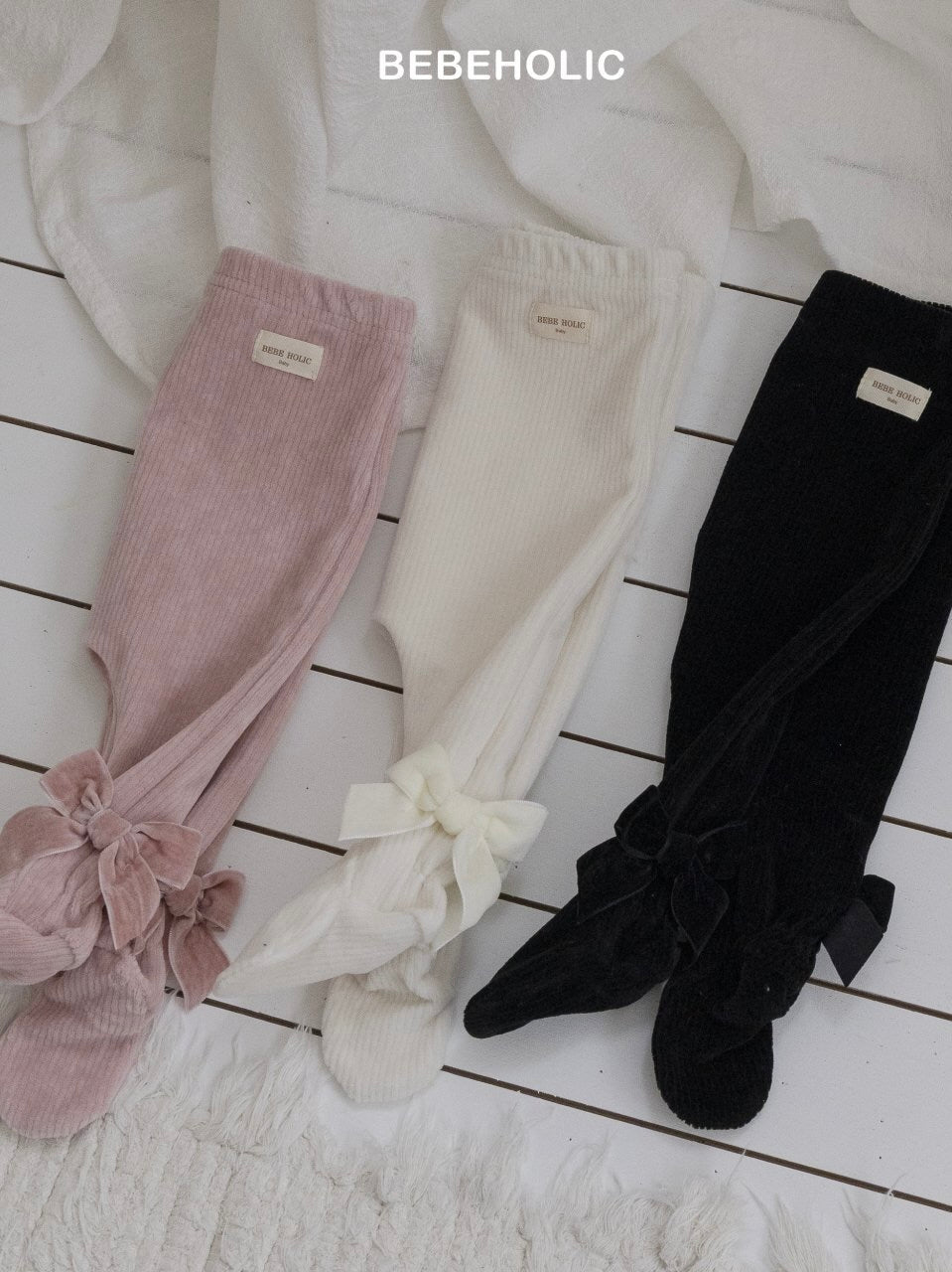 Ribbon footed leggings