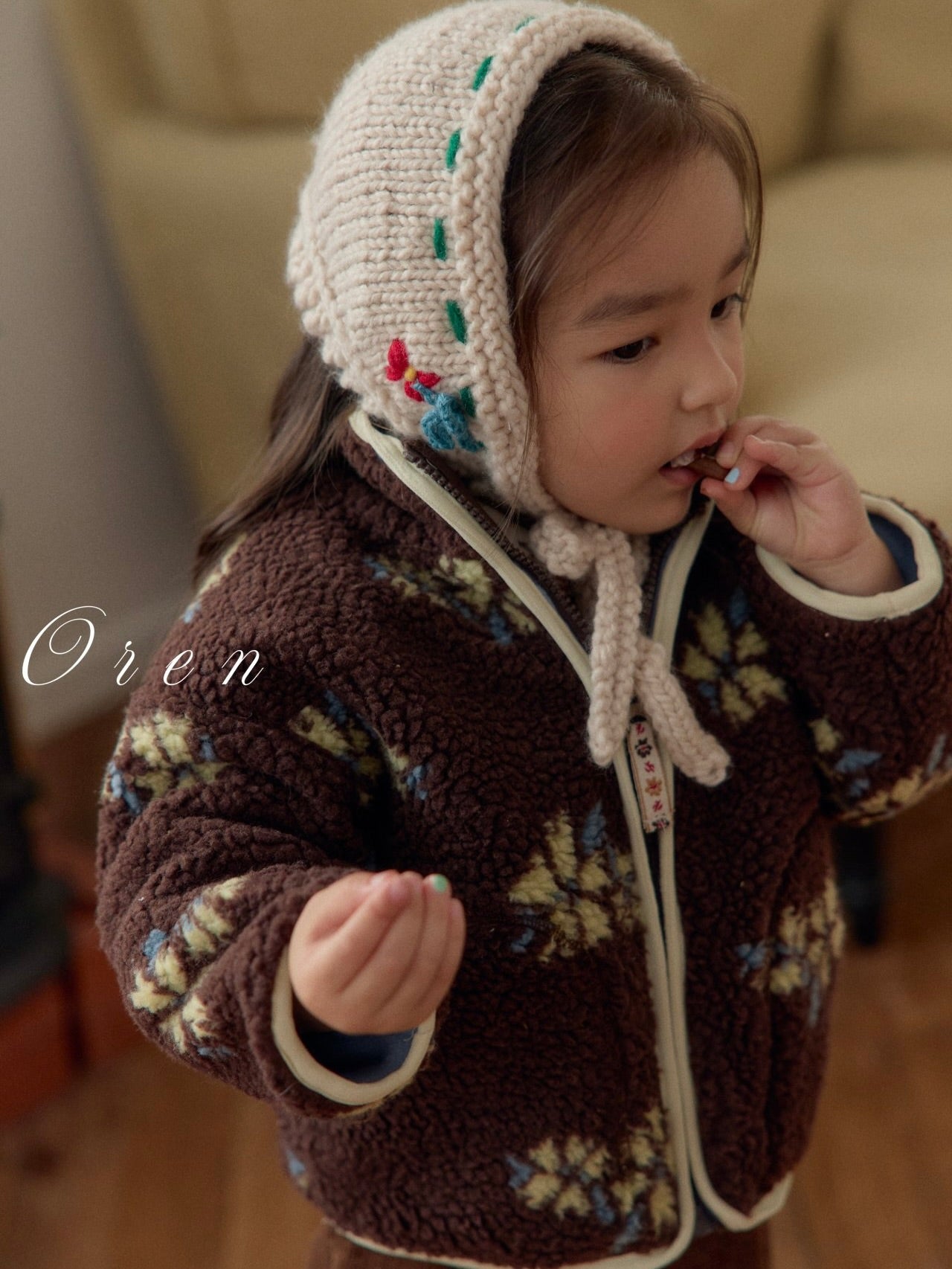 Melo flower boa jumper