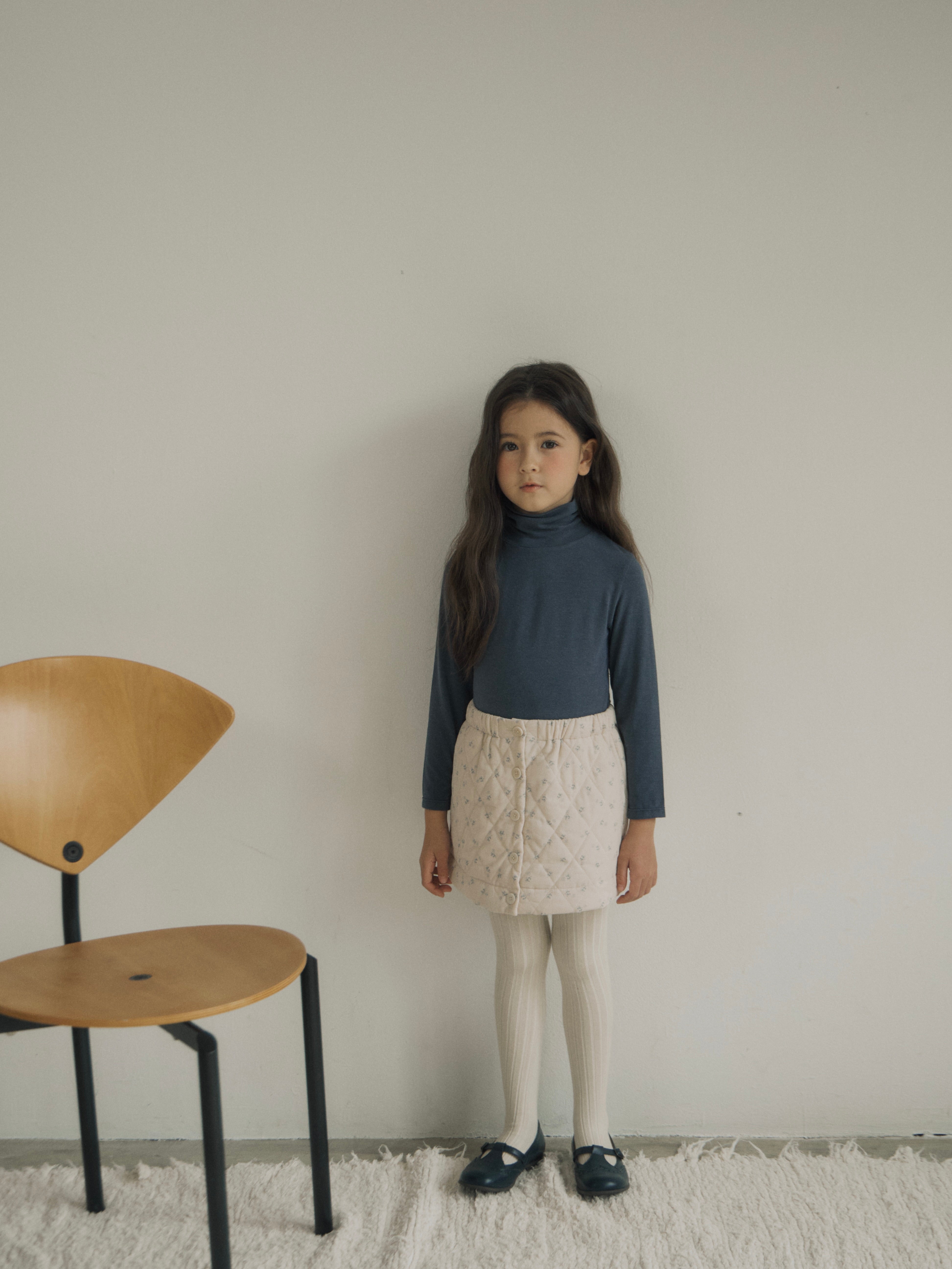 Misty quilted skirt (cream)