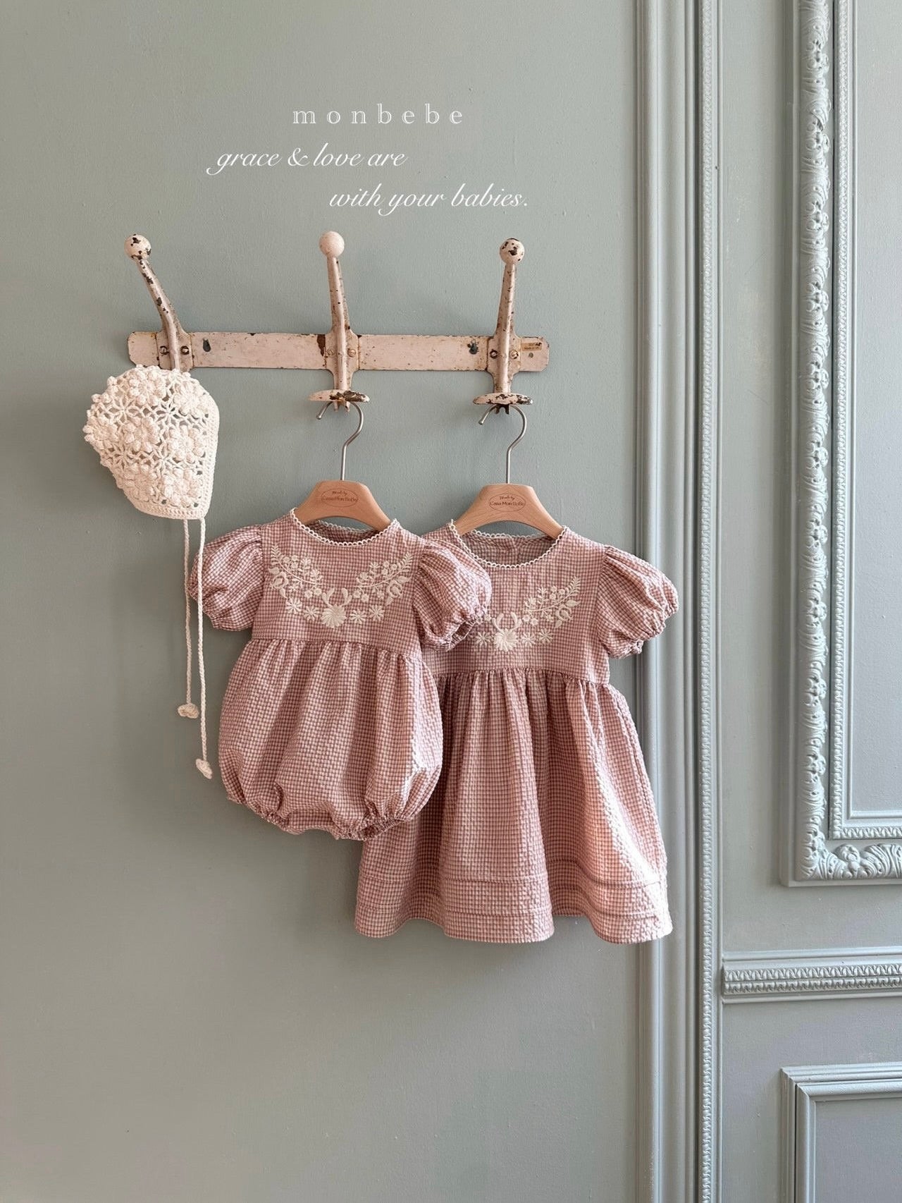 Hannah embroidery rompers