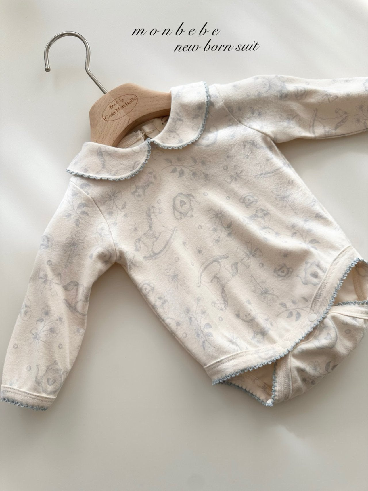 Printed collar rompers