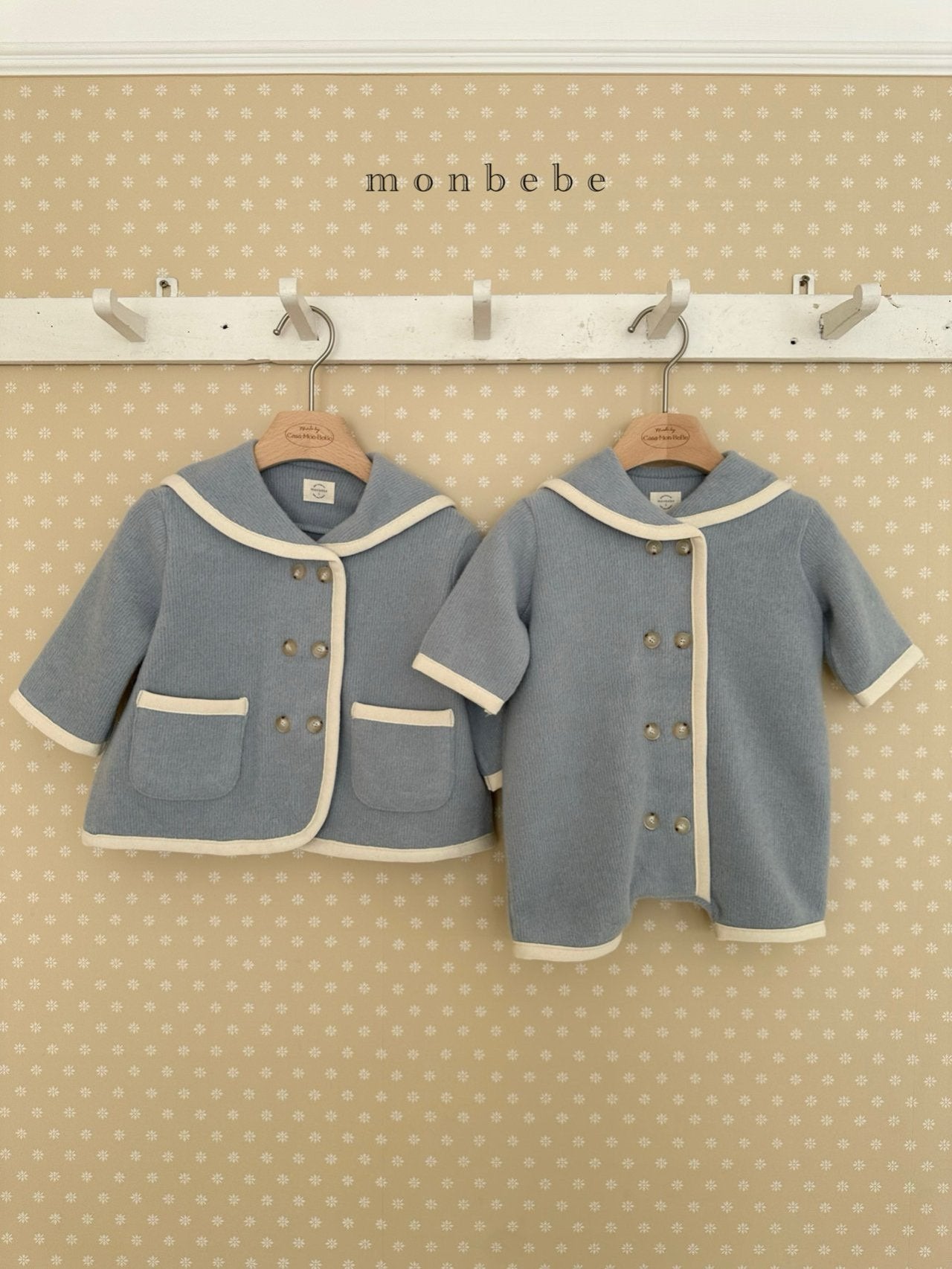 Handmade sailor rompers