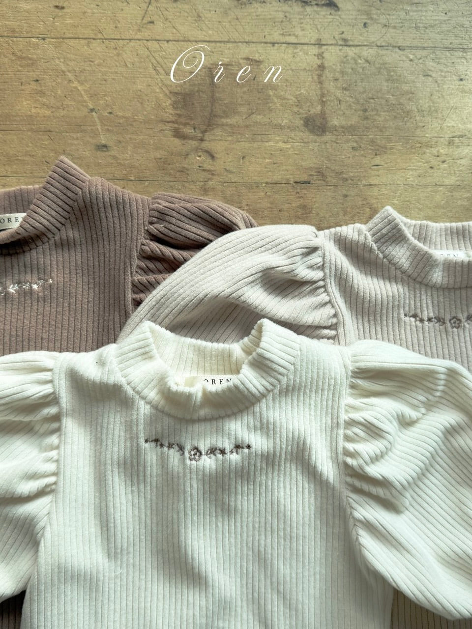 Marie velour ribbed T