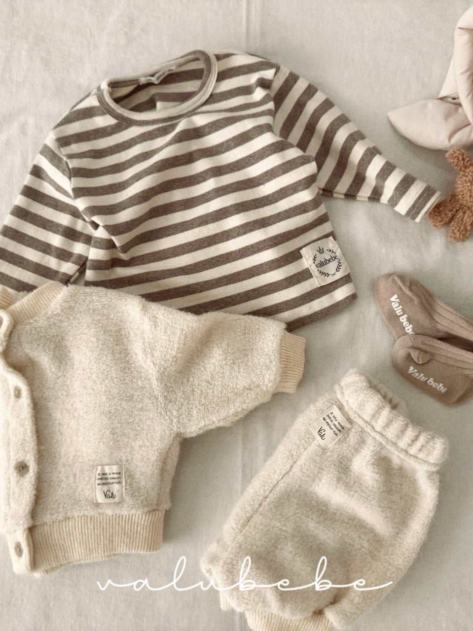 Stripe fluffy T (baby &amp; kids)