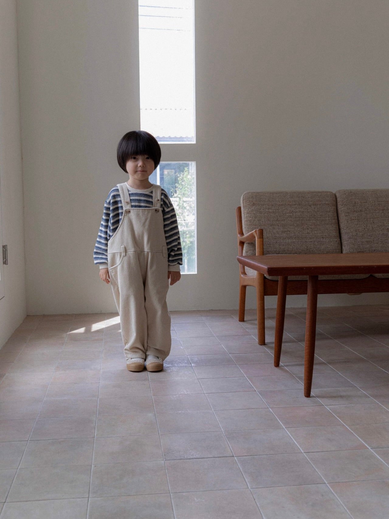 Knitted striped sweatshirt