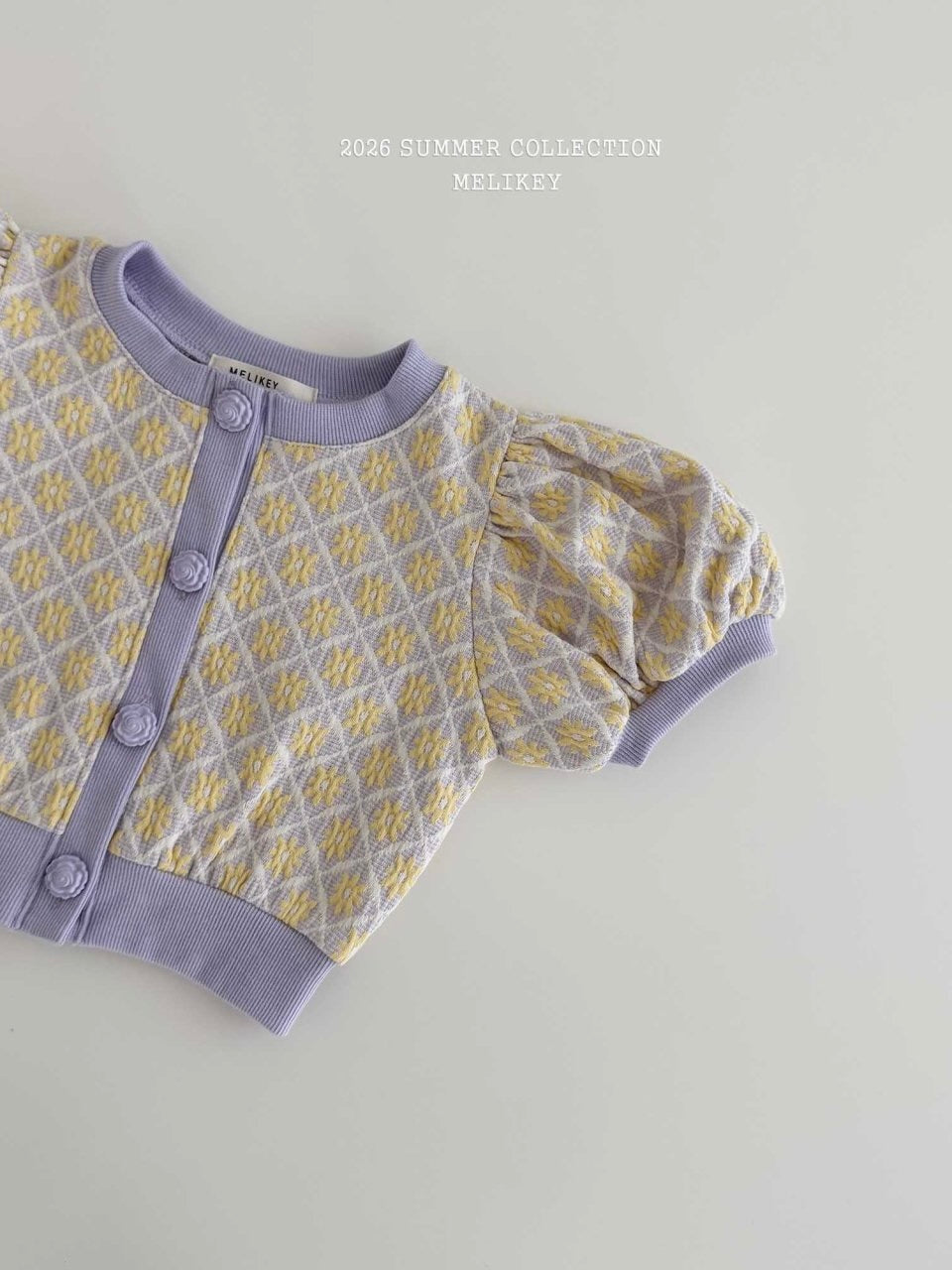 Rika flower puff cardigan