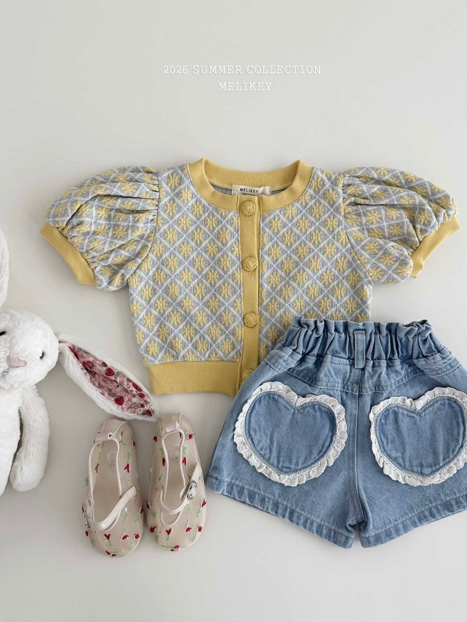 Rika flower puff cardigan