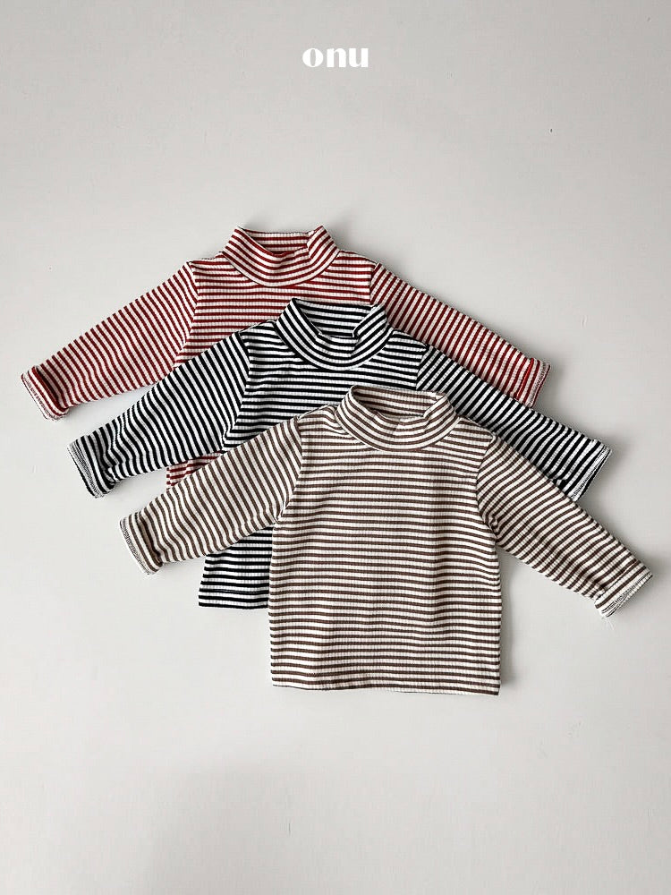 Stripe half neck T (baby)
