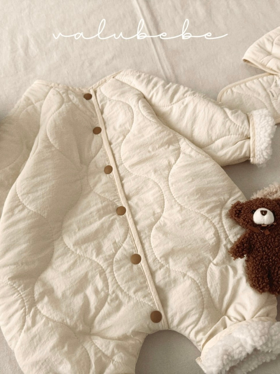 Button quilted coverall (baby)