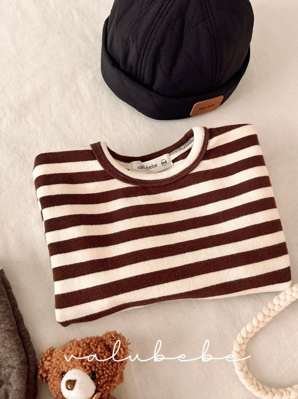 Stripe fluffy T (baby &amp; kids)