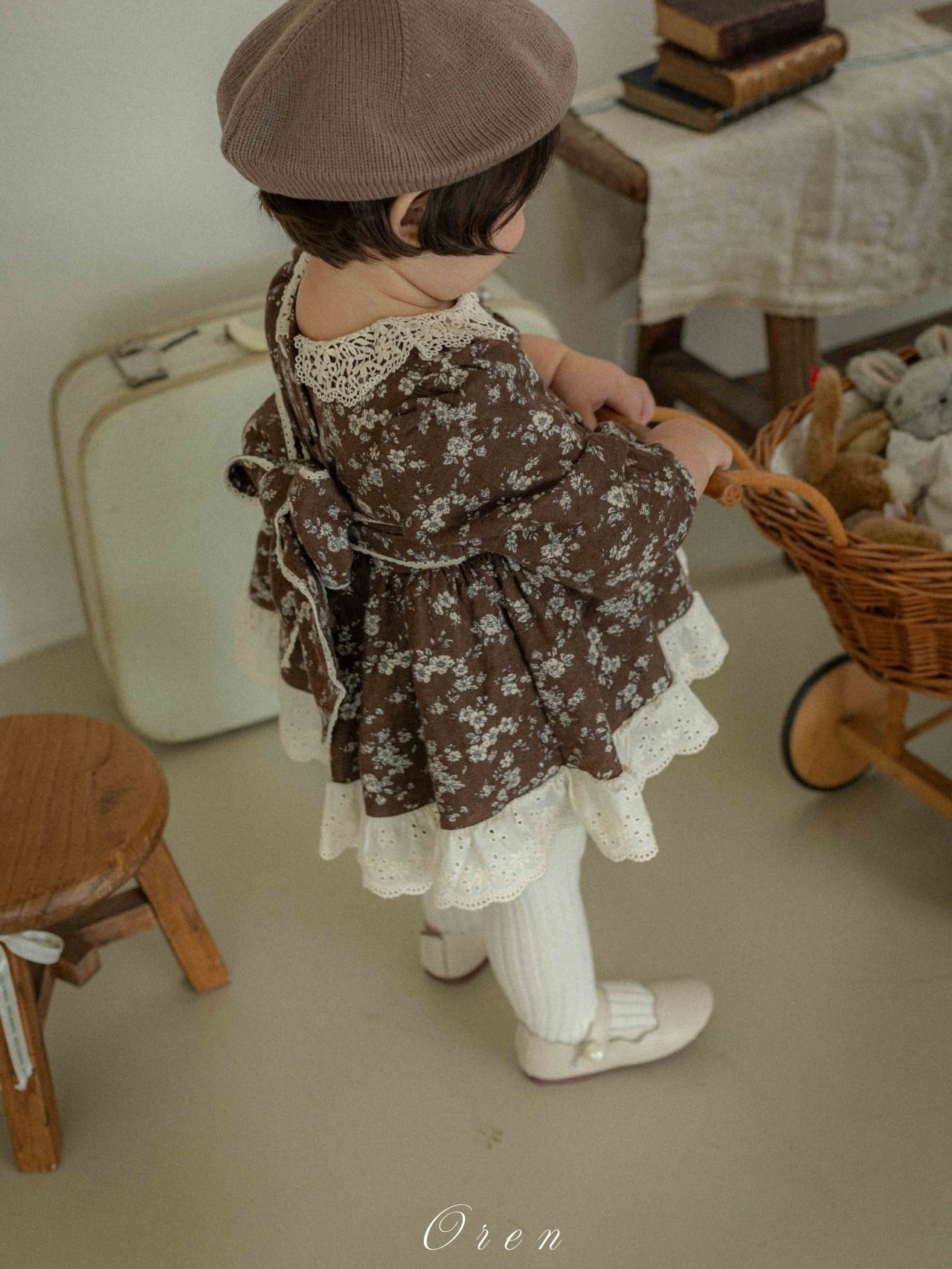 Serena flower padded rompers (baby)