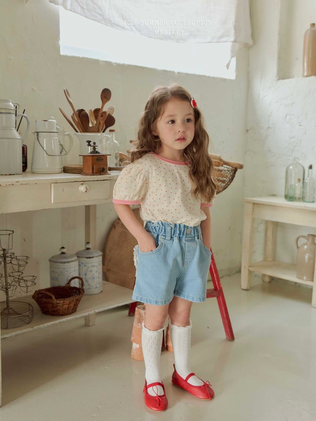 Mini heart puff T shirt