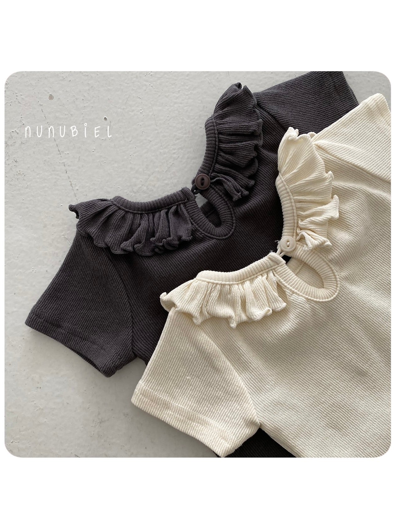 Bebe ribbed frill T shirts