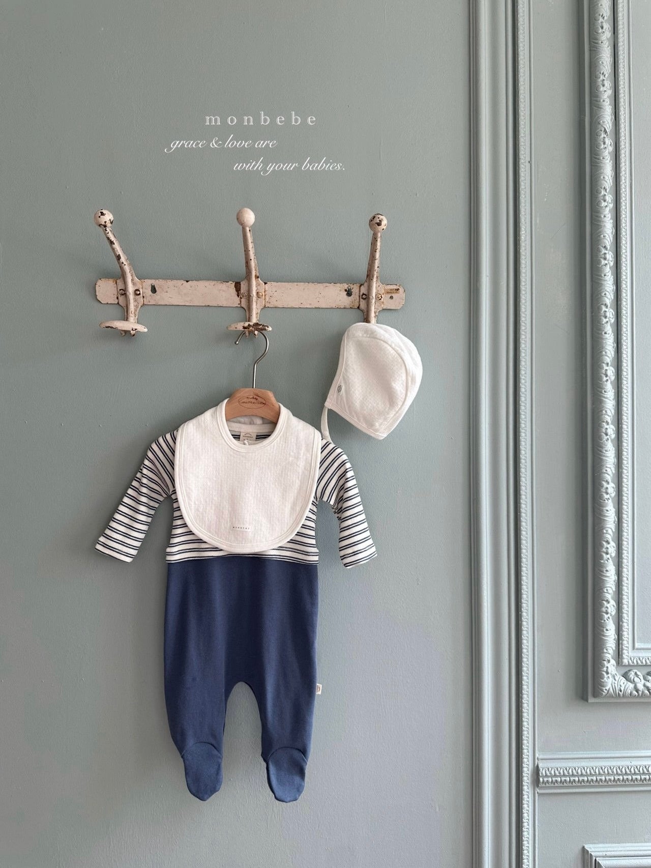 Striped contrast rompers