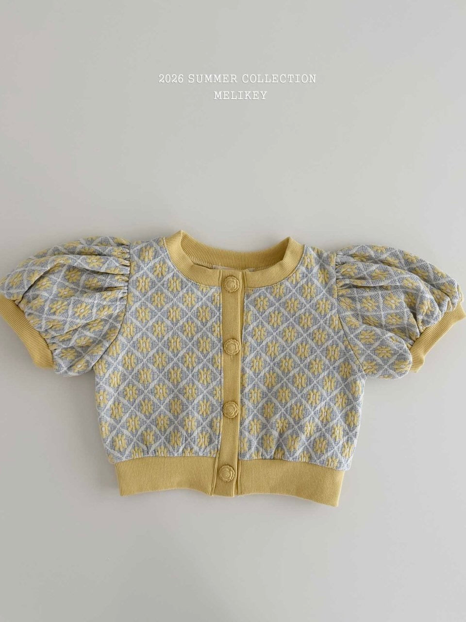 Rika flower puff cardigan