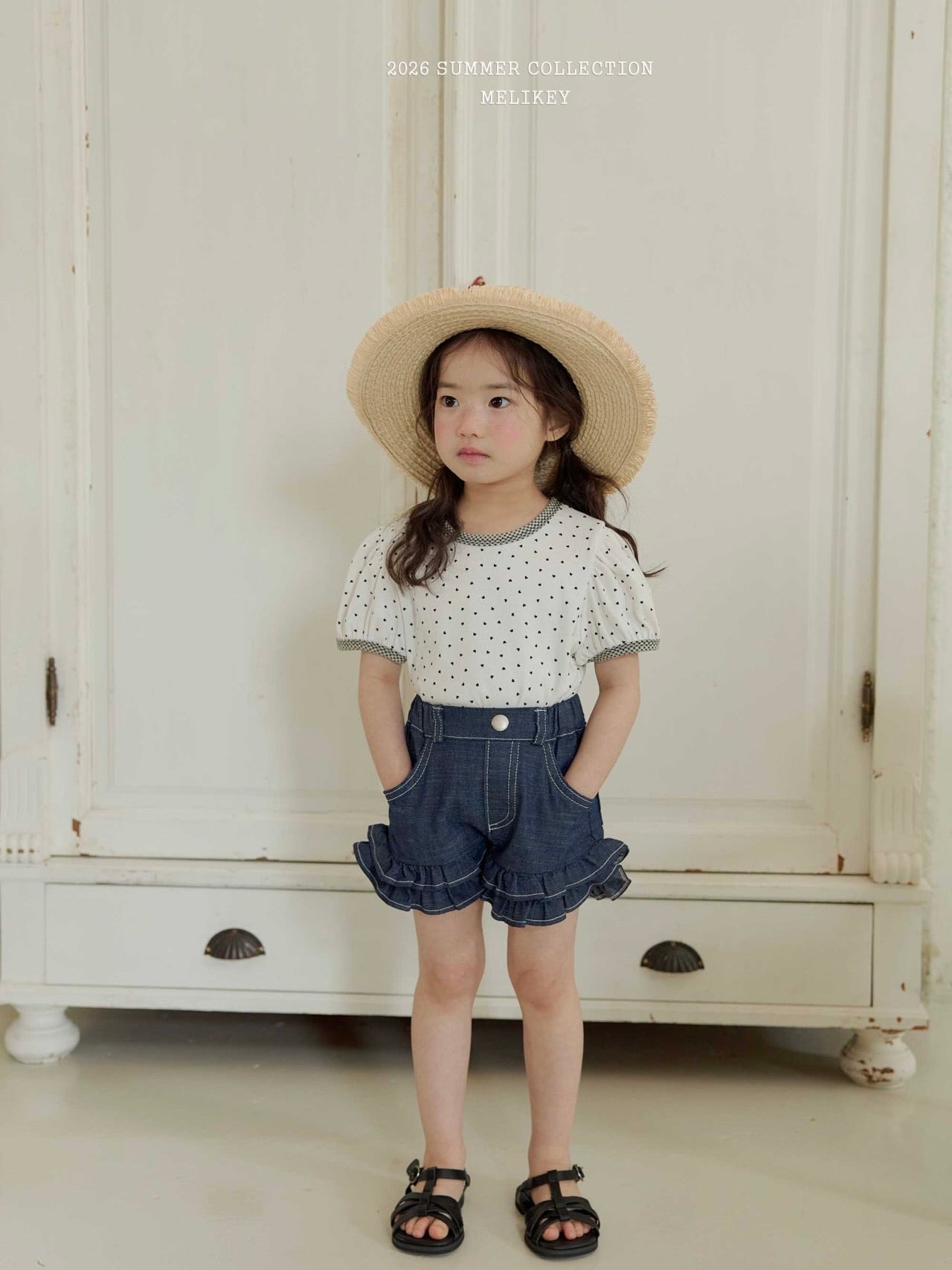 Mini heart puff T shirt