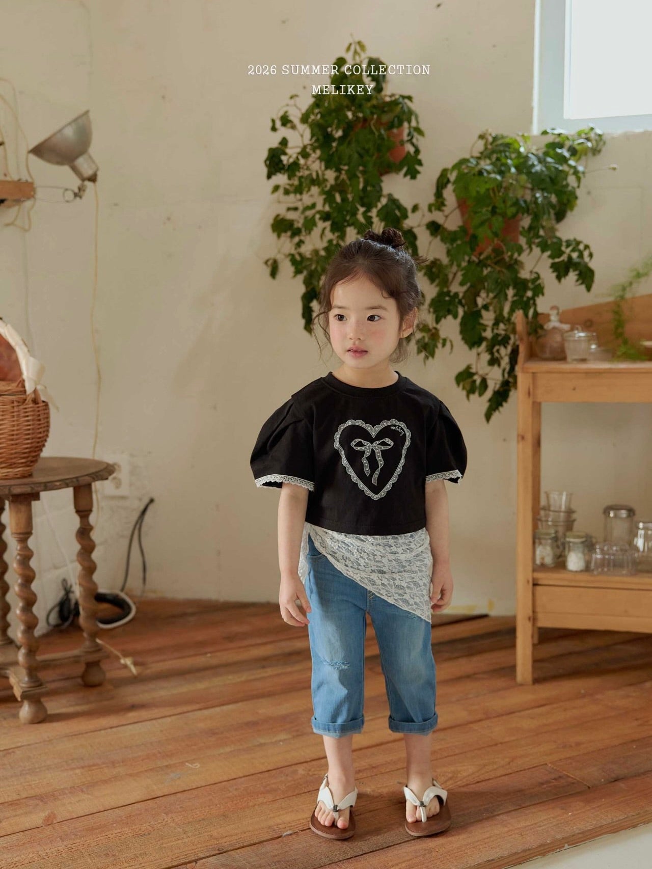 Heart ribbon T shirt