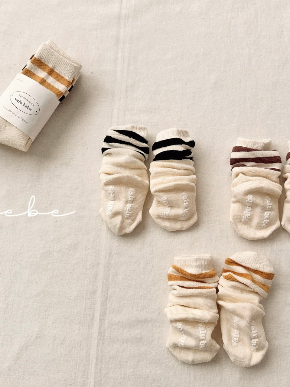 Basic line socks set (baby)