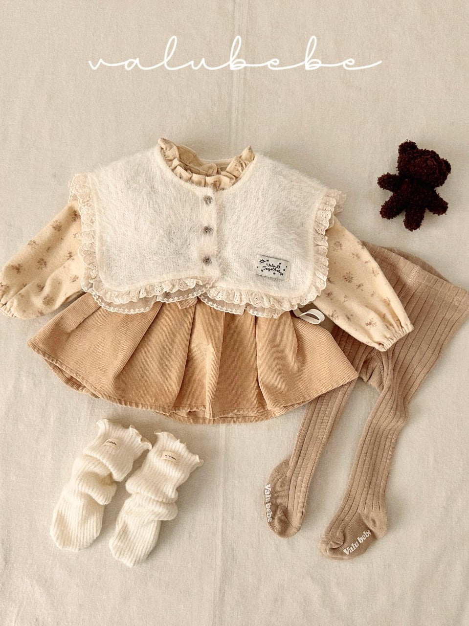 Lace ribbon cape (baby)