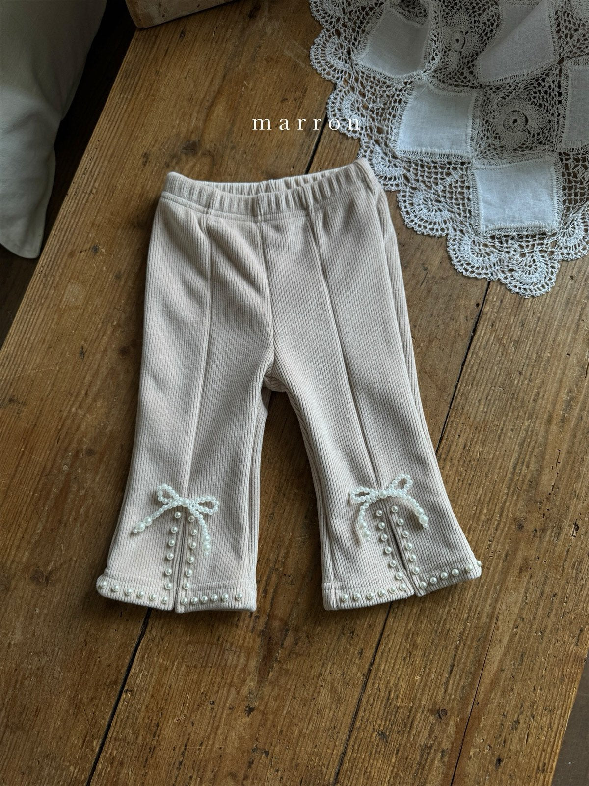 Pearl ribbon pants