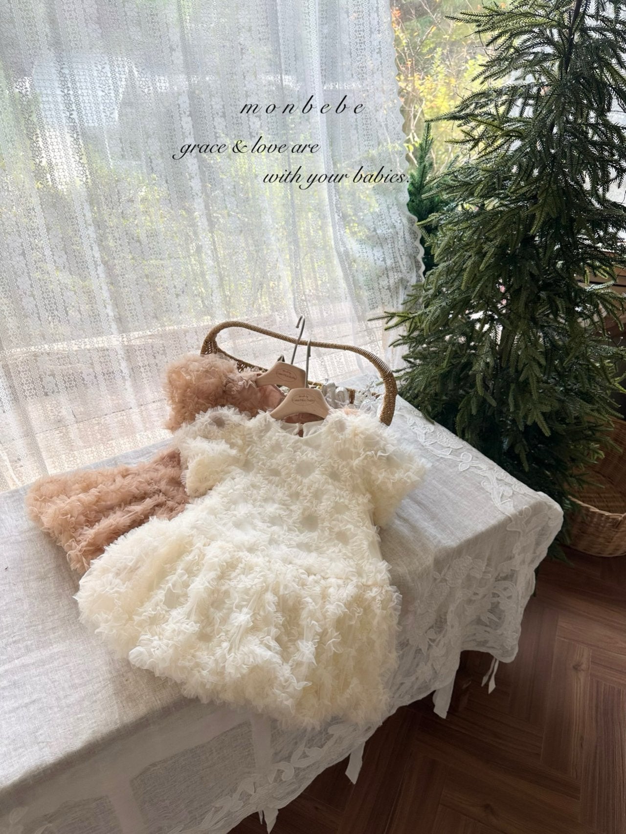 Blanc tulle one piece