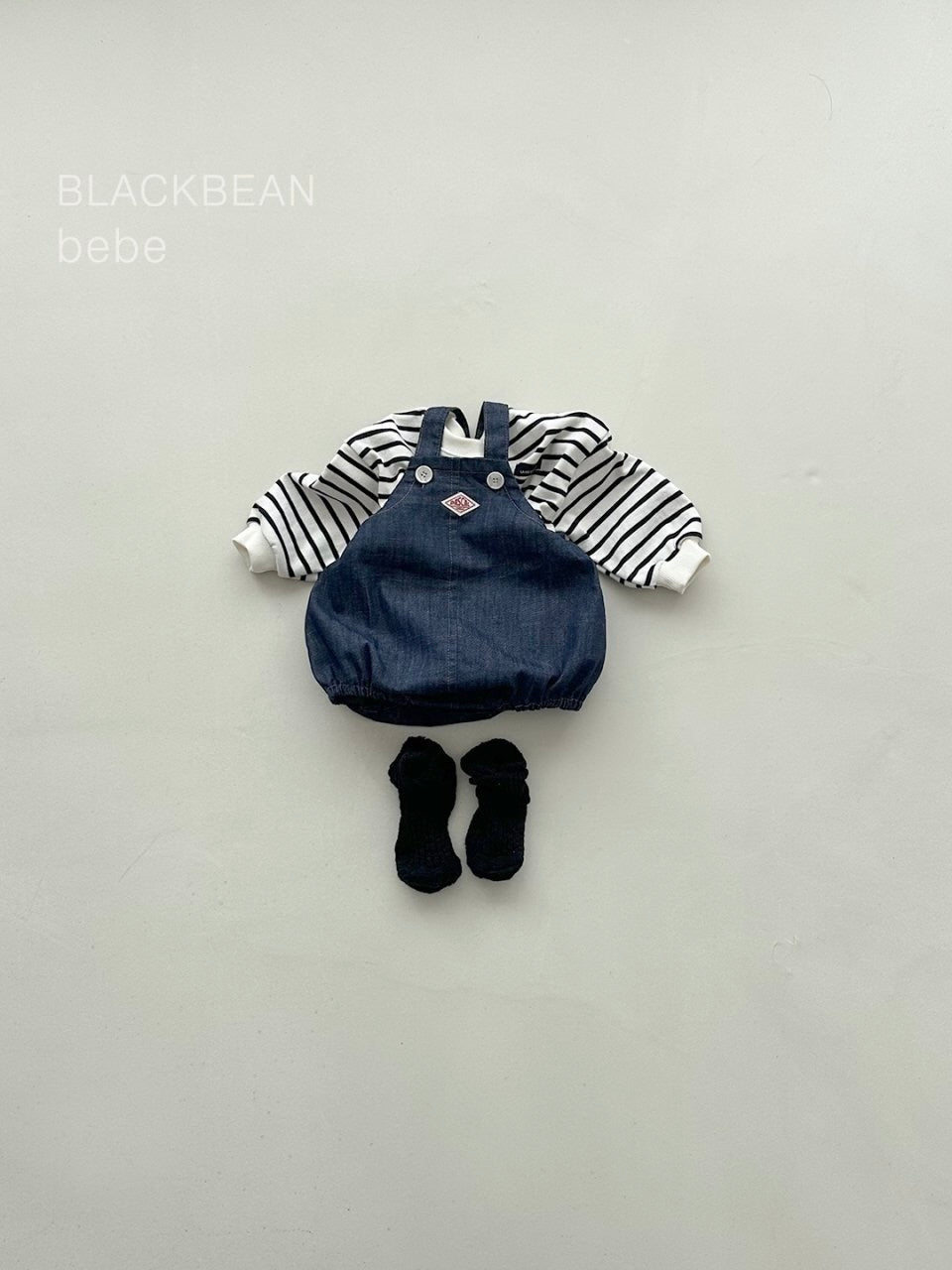 Plack overall set (with T shirt)