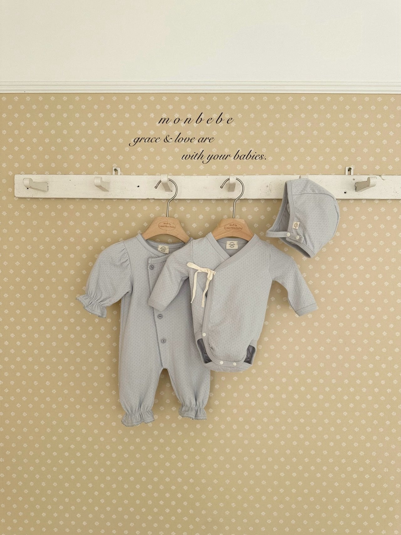 Noah newborn rompers