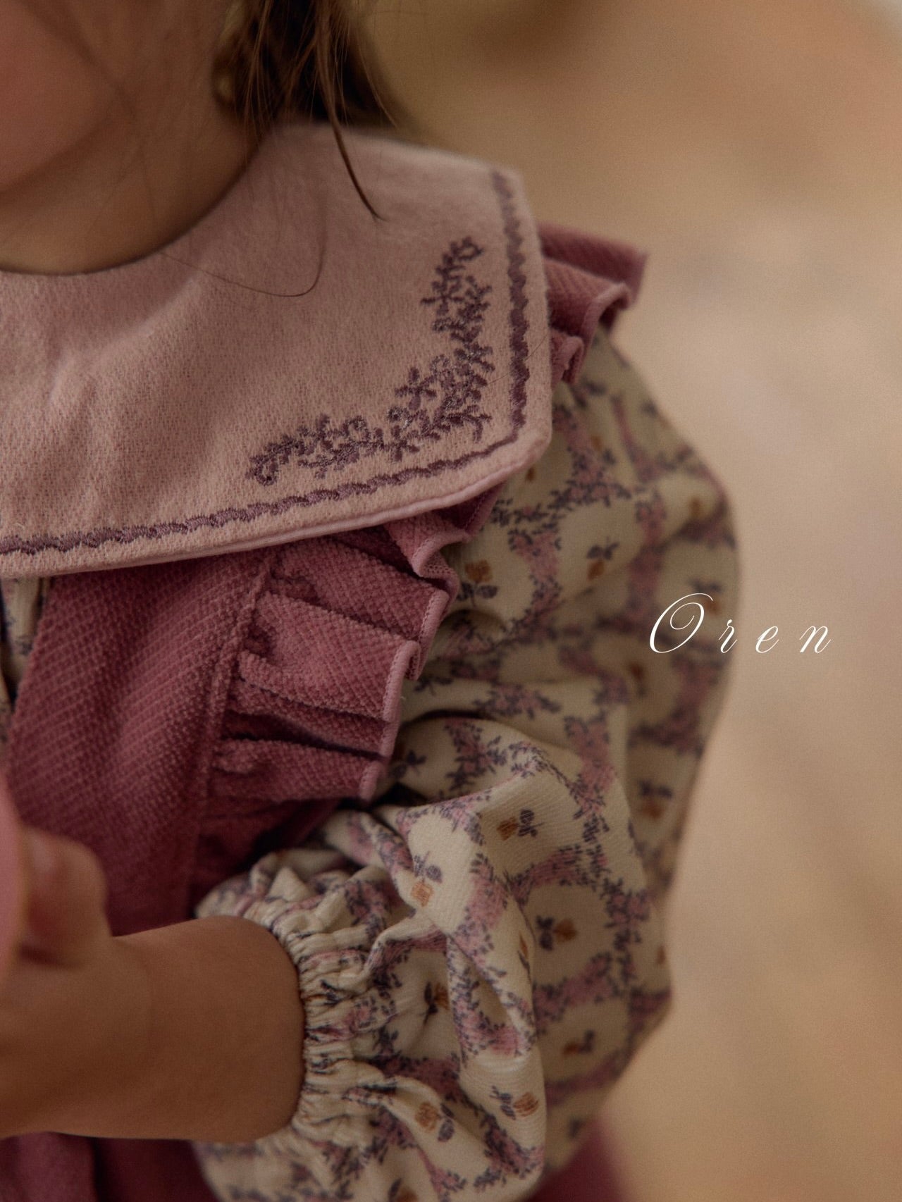 Nanette embroidered collar blouse