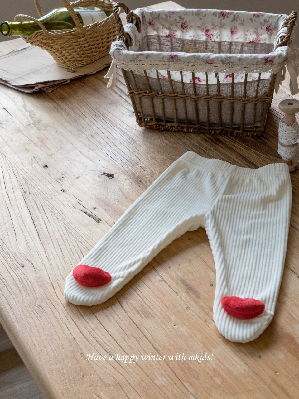 Fluffy footed leggings