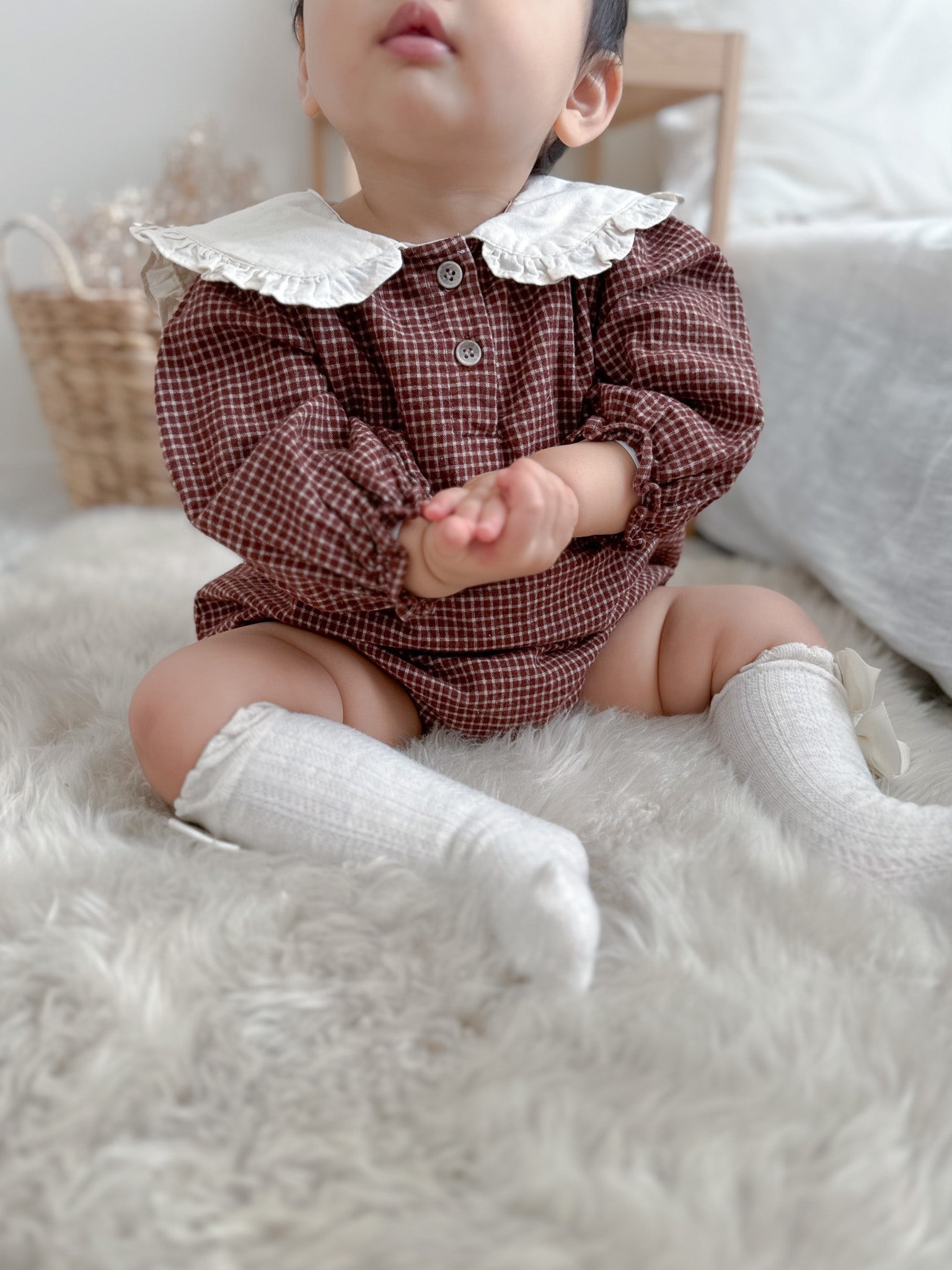 Isla check sailor suit