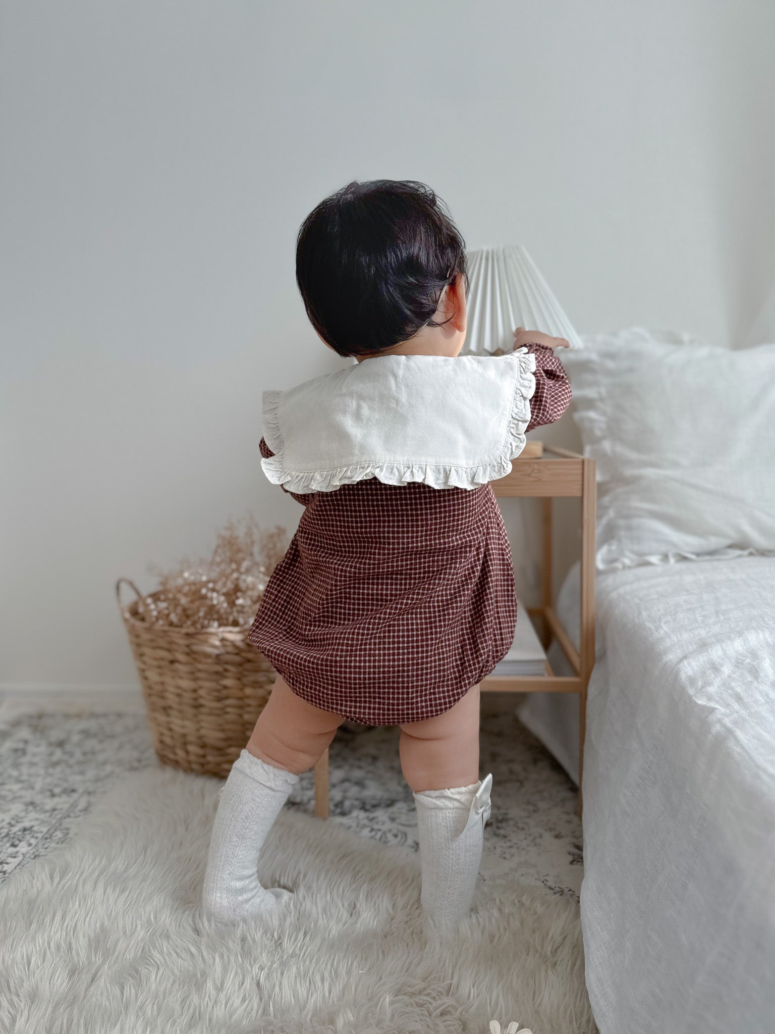 Isla check sailor suit