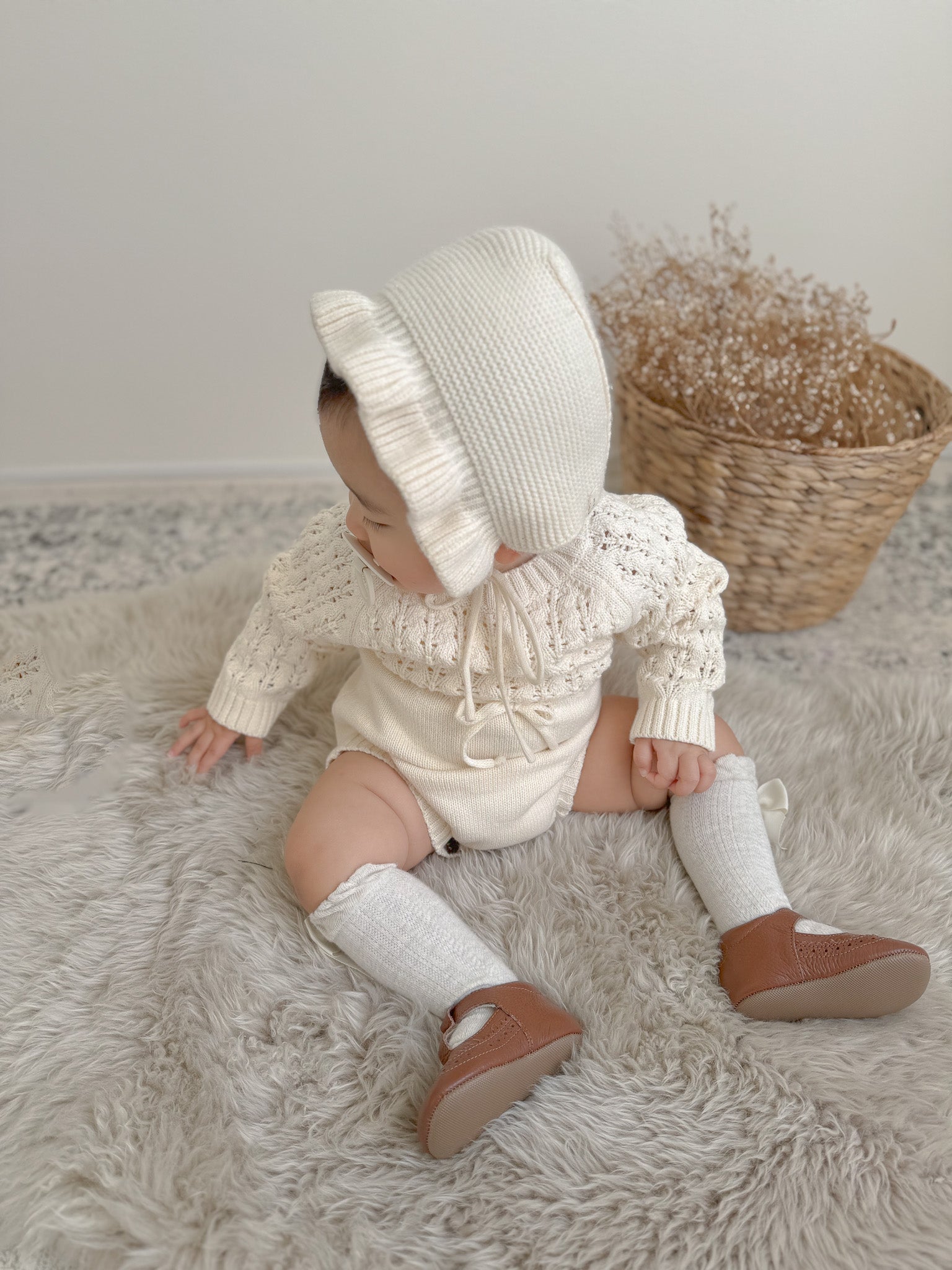 Mae knit rompers