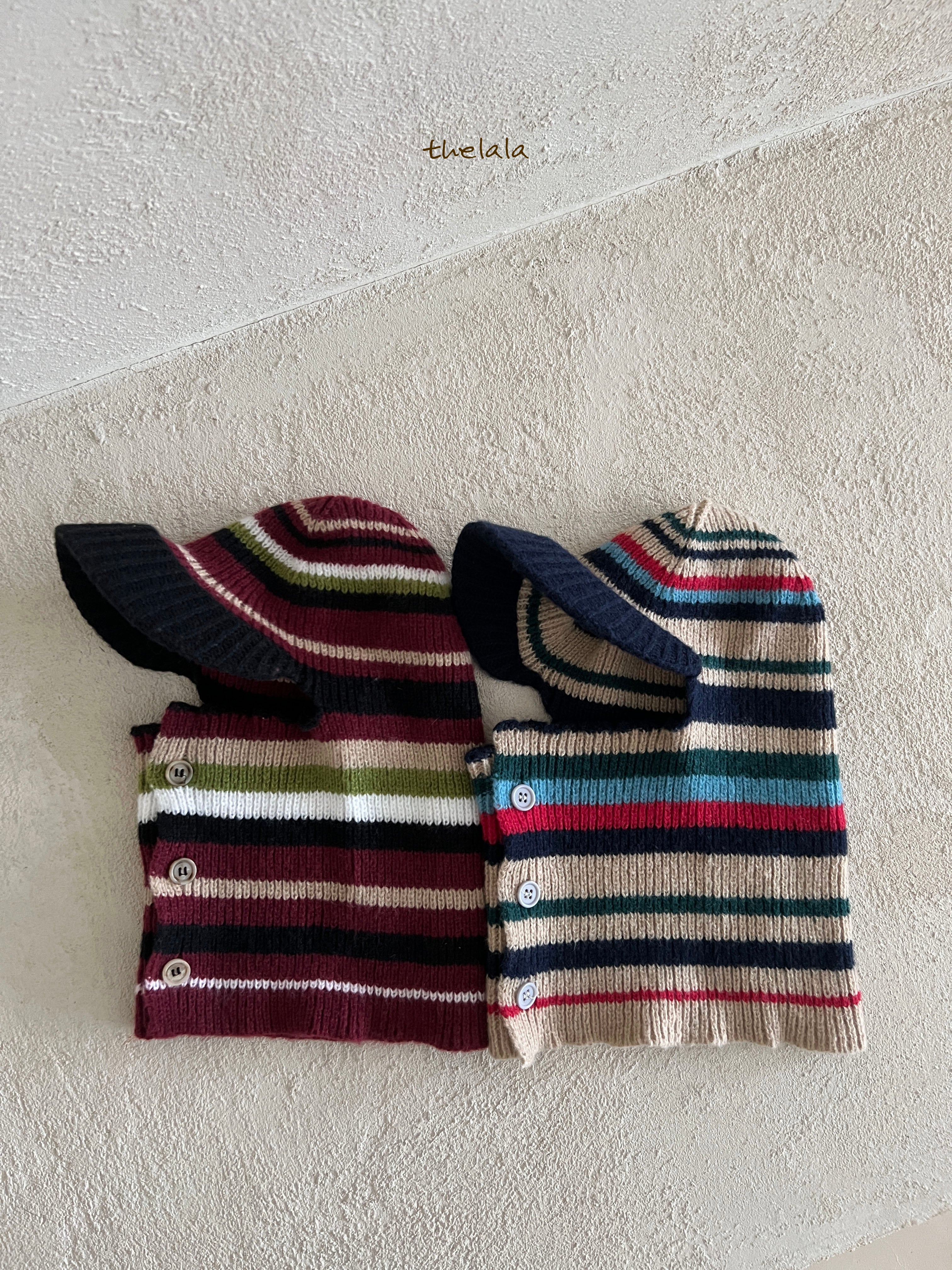 Multi-striped balaclava