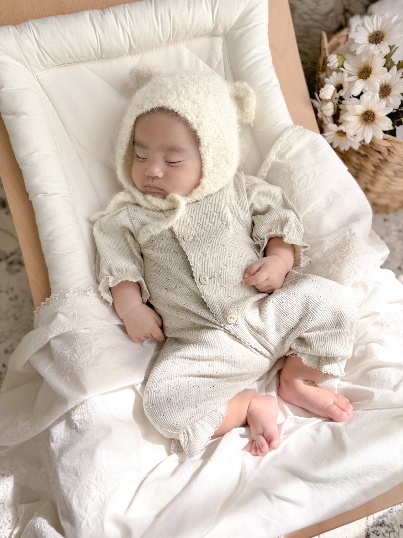 Selina newborn rompers