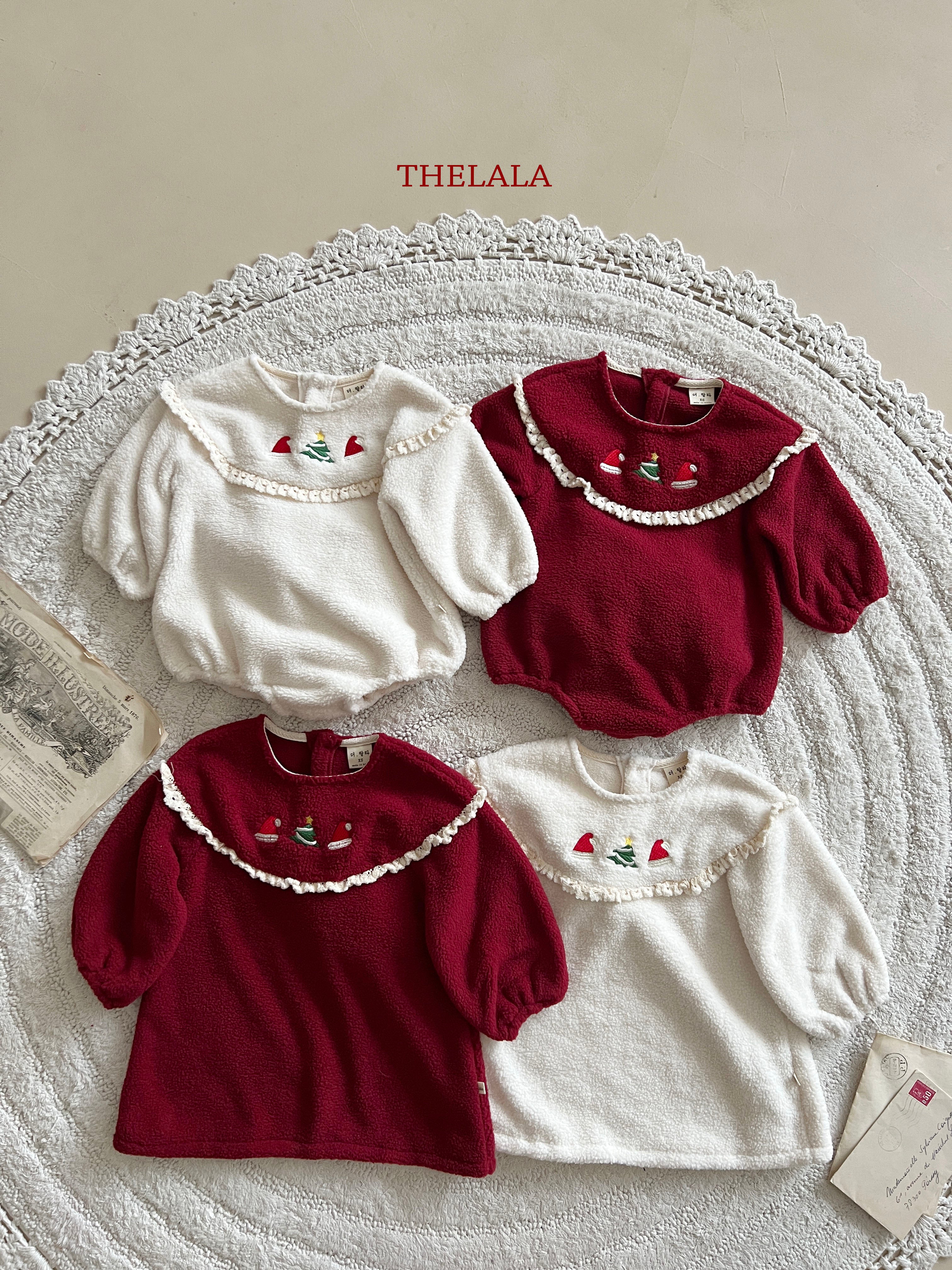 Santa embroidery one piece