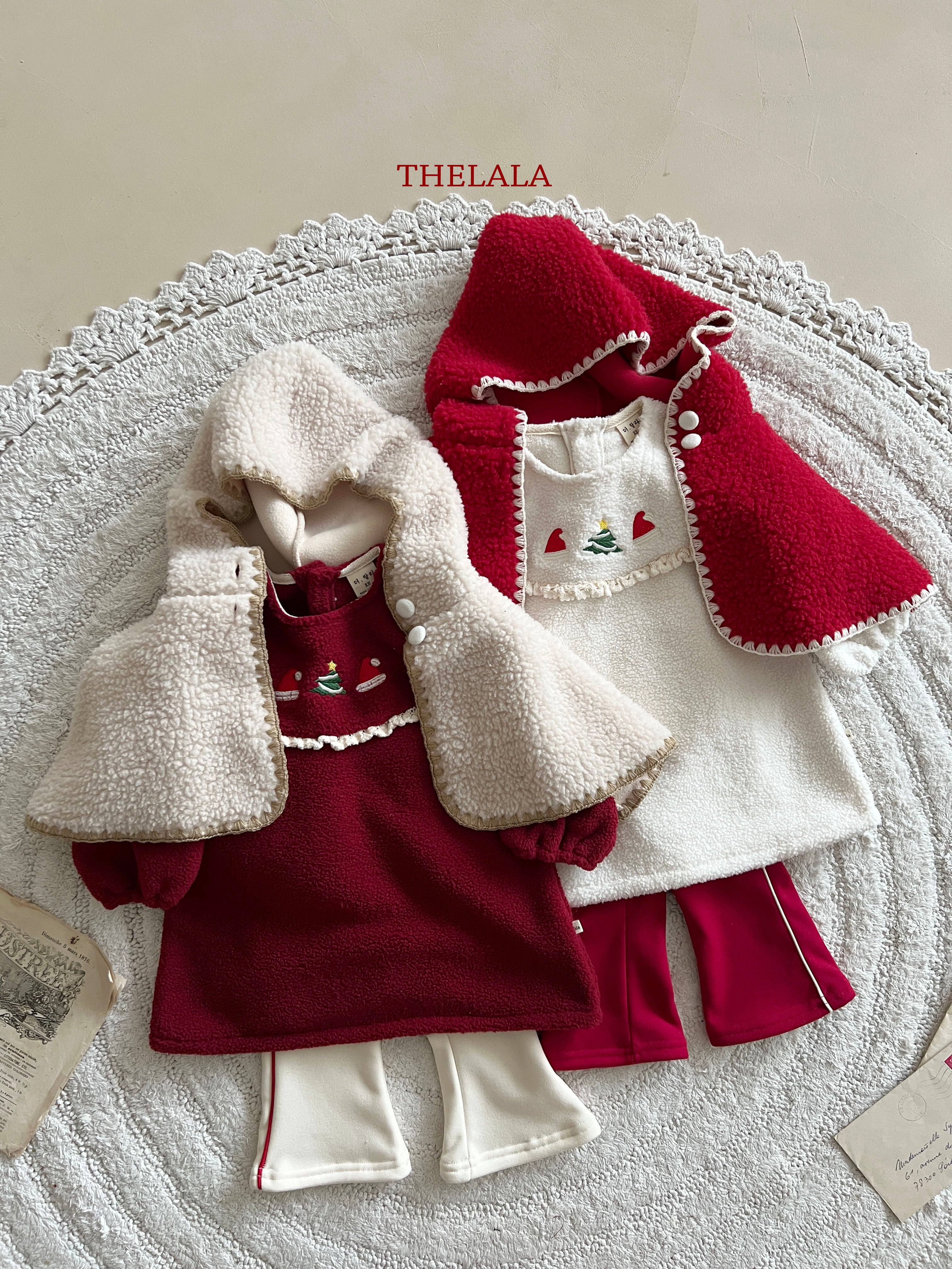 Santa embroidery one piece