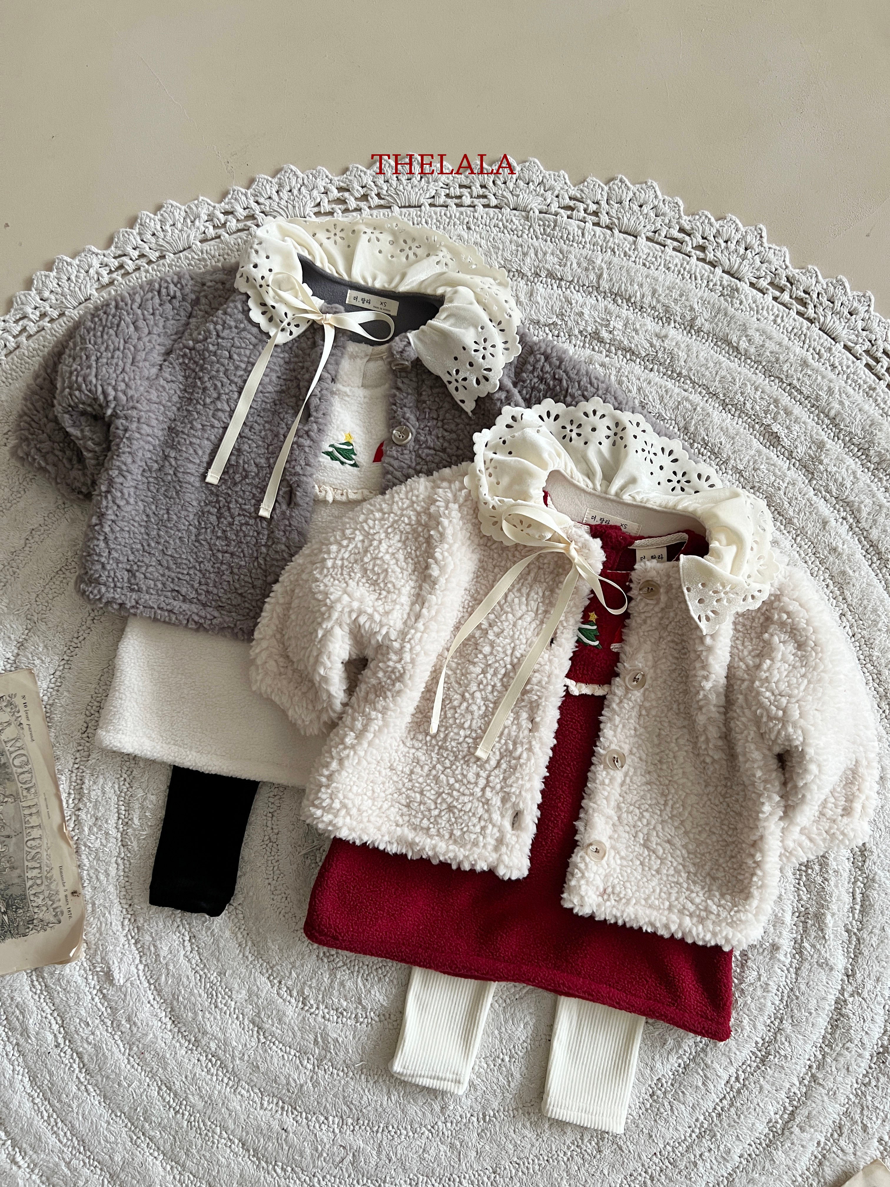 Santa embroidery one piece